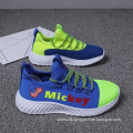 Wholesale fashion Breathable Fly Knit Designer famous brand Children Sport Running kids sneaker shoes,school shoes for kids